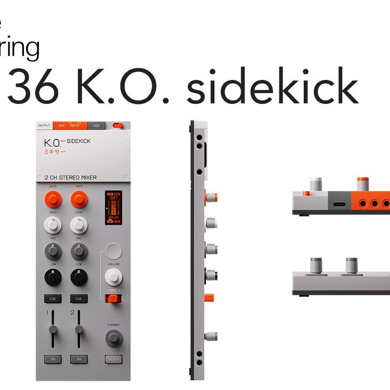 DJ機材 Teenage Engineering K.O. SIDEKICK EP-136 teenage engineeringより新製品『EP-136 K.O. sidekick』が登場