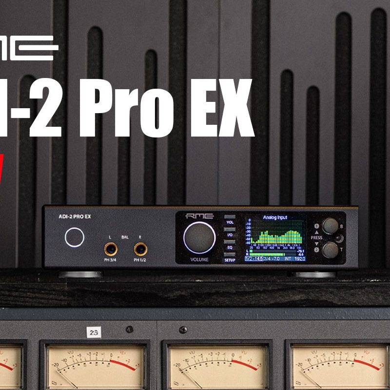 RMEから次世代リファレンスAD/DAコンバーター「ADI-2 Pro EX」を発表