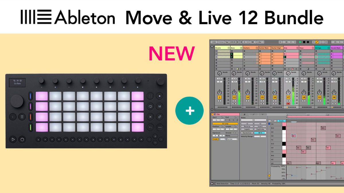 Ableton MoveとLive 12の数量限定バンドルが登場！Live 12 Standardと