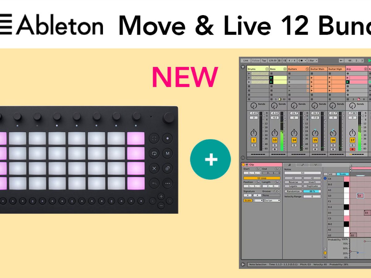 Ableton MoveとLive 12の数量限定バンドルが登場！Live 12 Standardと