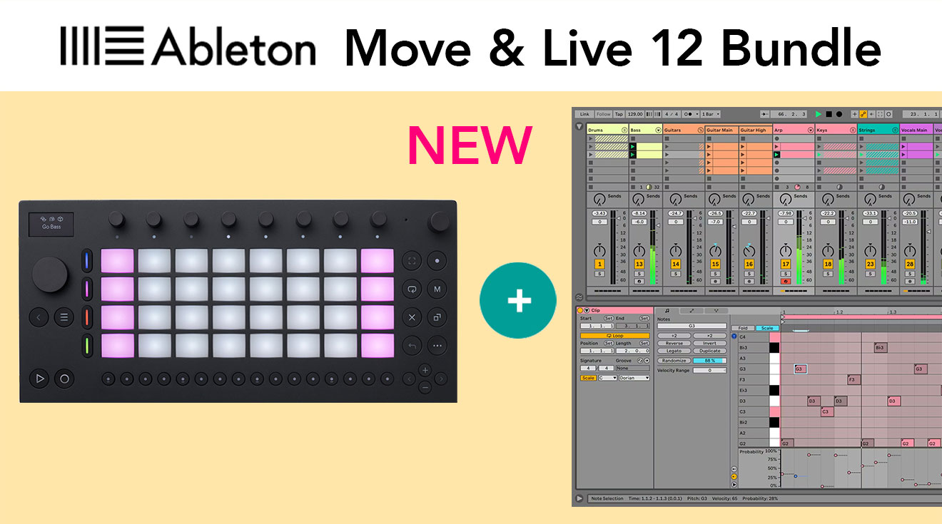 Ableton MoveとLive 12の数量限定バンドルが登場！Live 12 Standardと