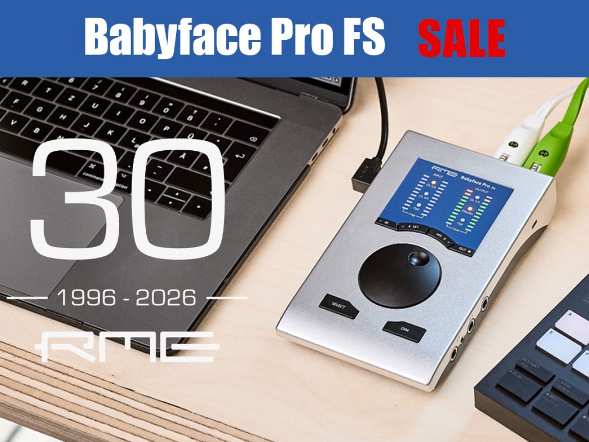 RME創立30周年記念！人気の「Babyface Pro FS」が期間限定で特別価格に