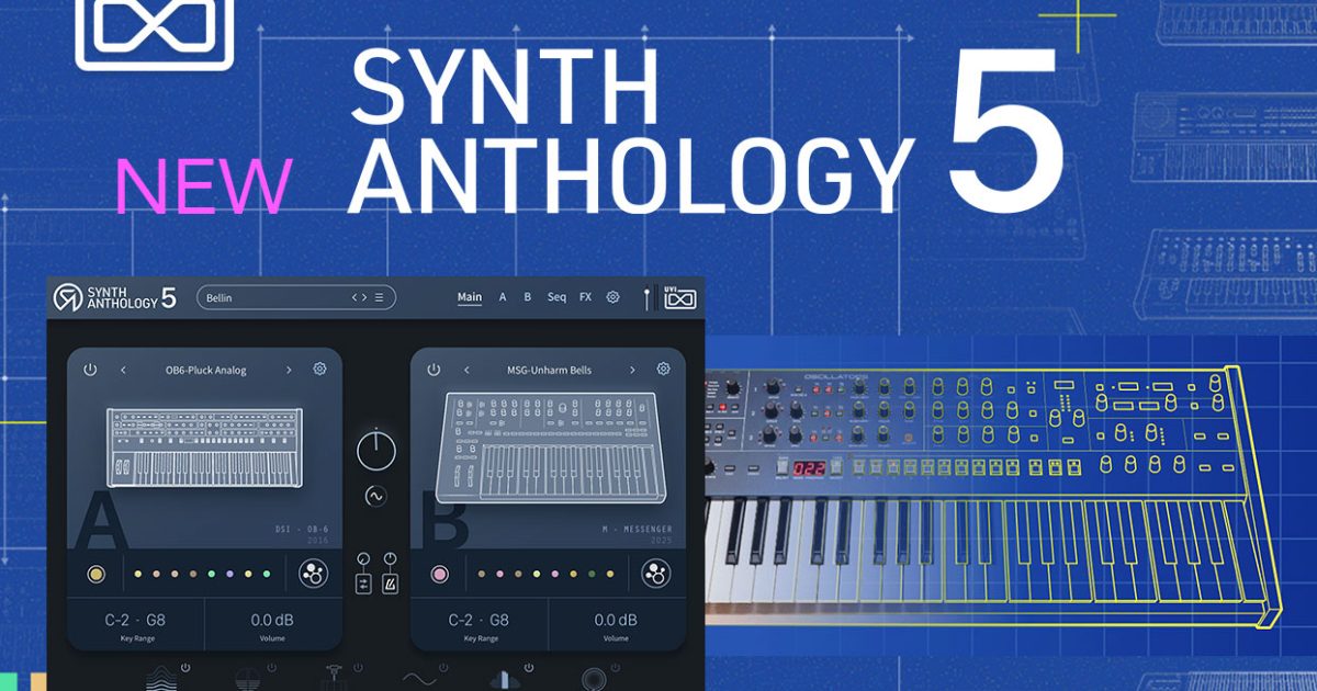 UVI、人気シンセサイザー音源コレクションの最新版「Synth Anthology 5