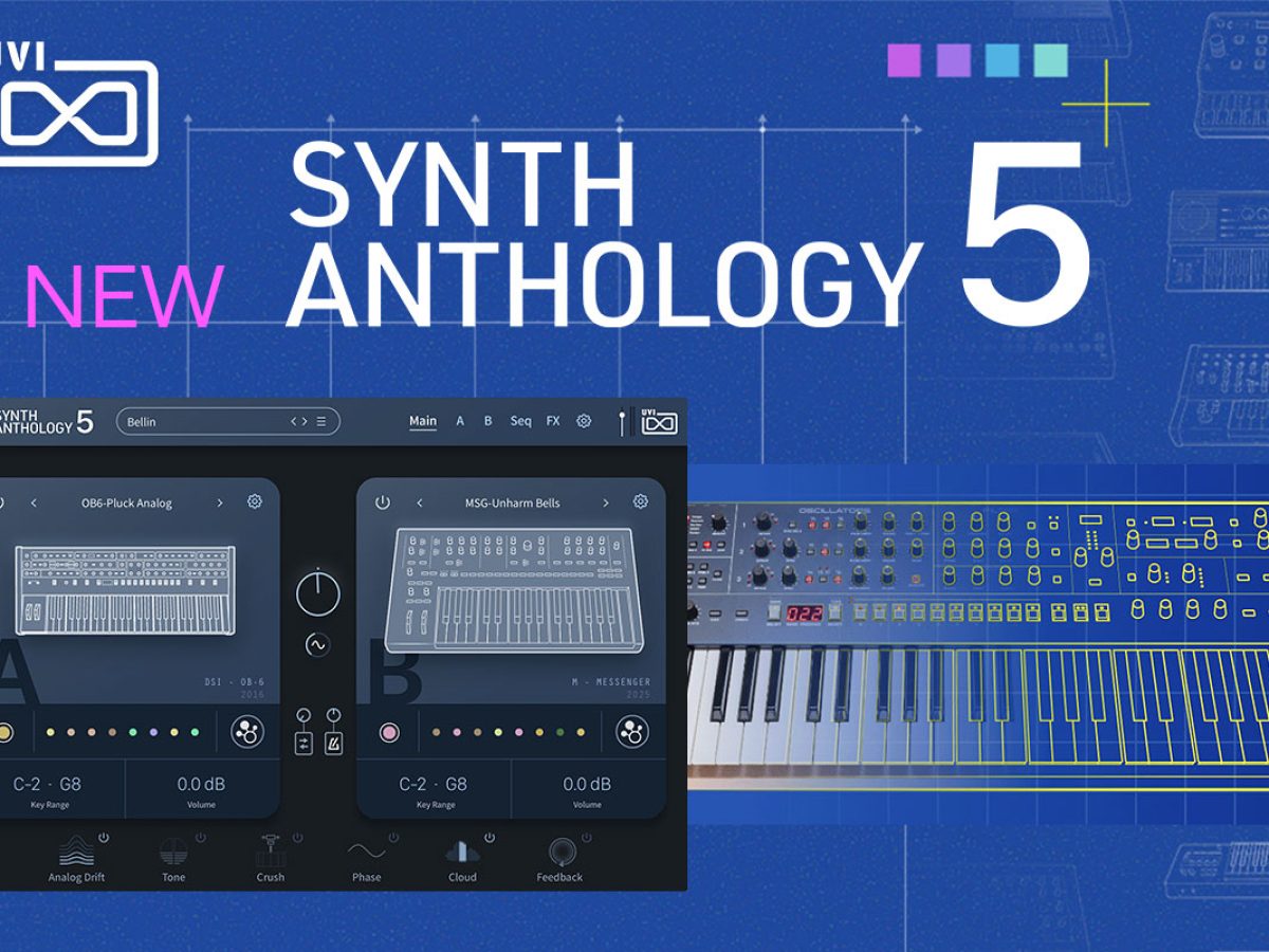UVI、人気シンセサイザー音源コレクションの最新版「Synth Anthology 5